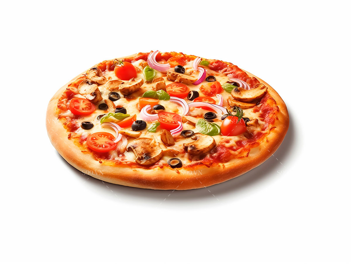 Hình ảnh chiếc bánh pizza file JPG mẫu P108