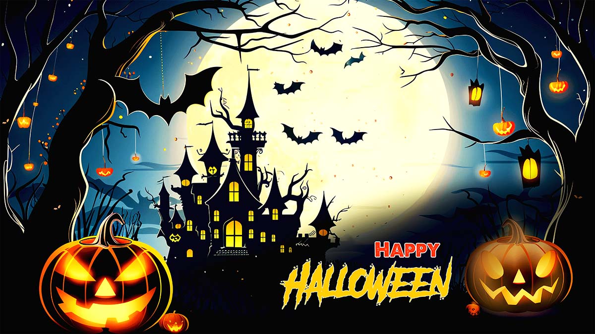 Banner lễ hội halloween file PSD mẫu MB419