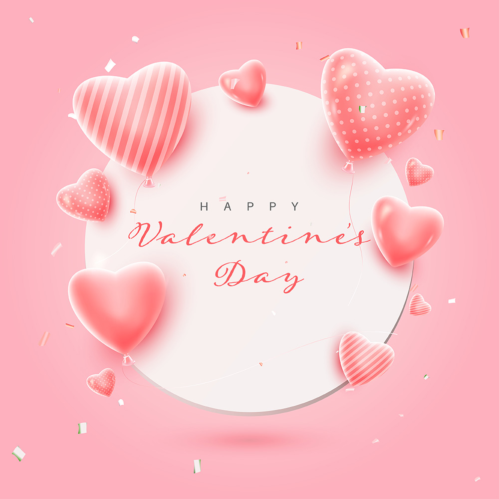 Banner ngày lễ valentine file vector mẫu BV133