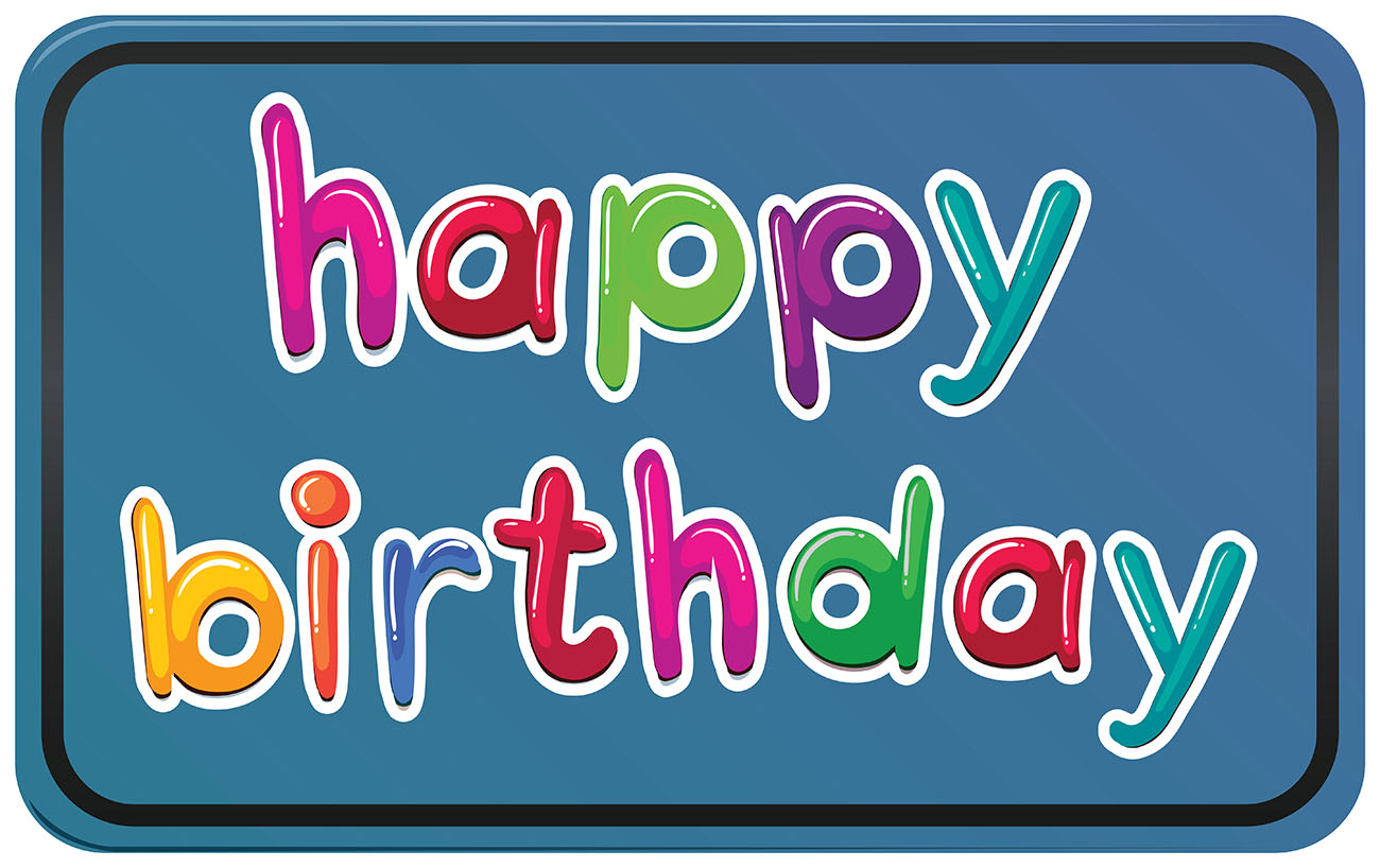 Bộ chữ typo happy birthday file EPS và AI mẫu K116