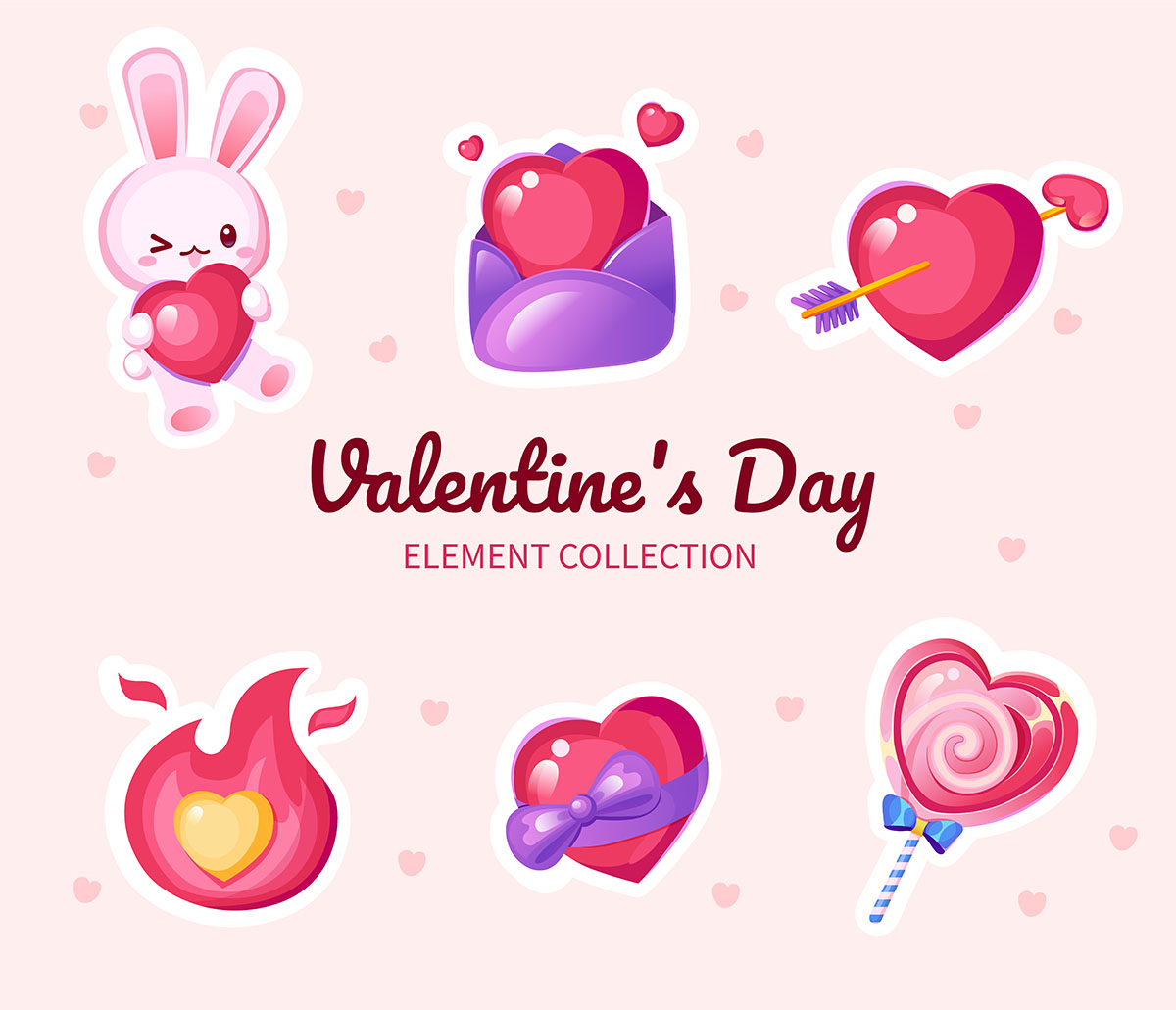 Banner quà tặng dịp lễ valentine file vector mẫu BV124