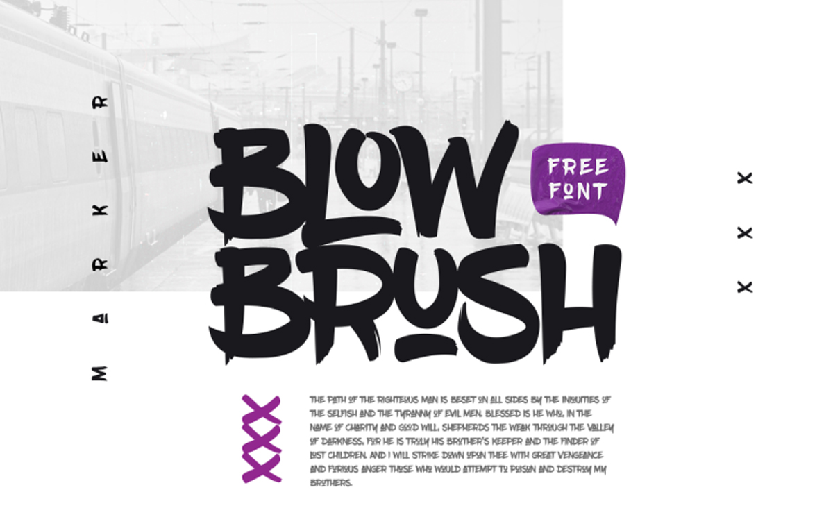 Font chữ brush SVN BlowBrush Việt hóa