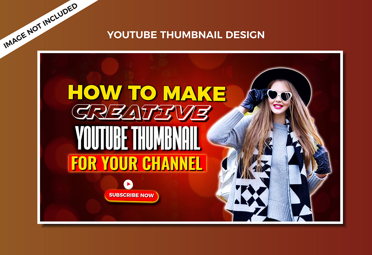 Ảnh thumb kênh youtube mẫu T49 file PSD