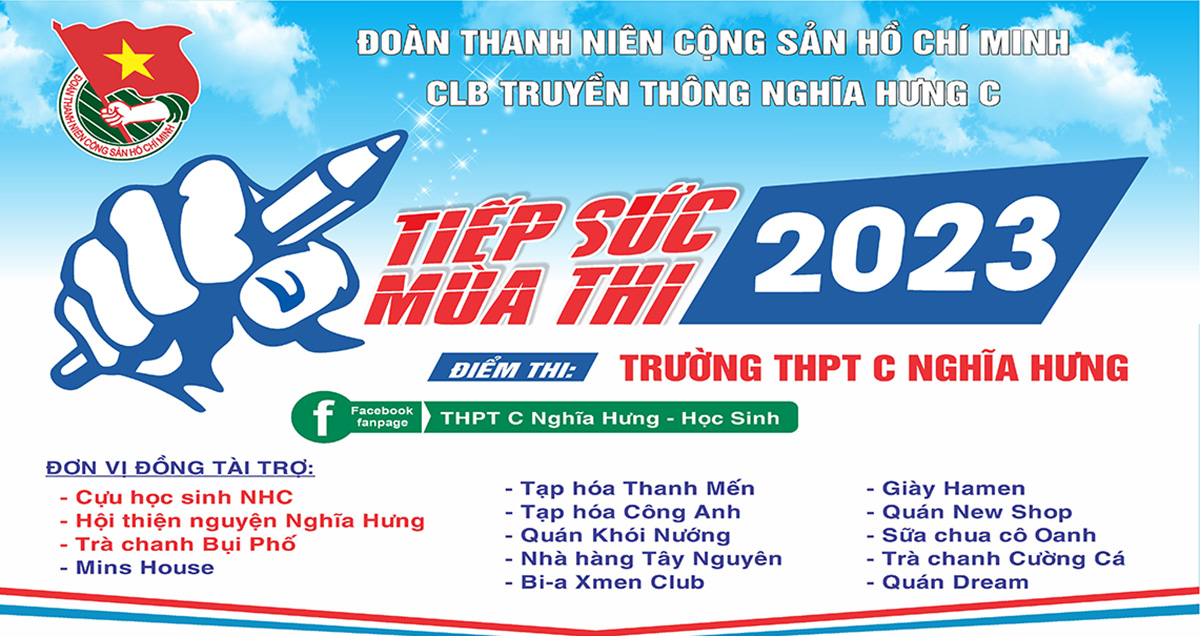 Backdrop Phông nền tiếp sức mùa thi File Corel số 16