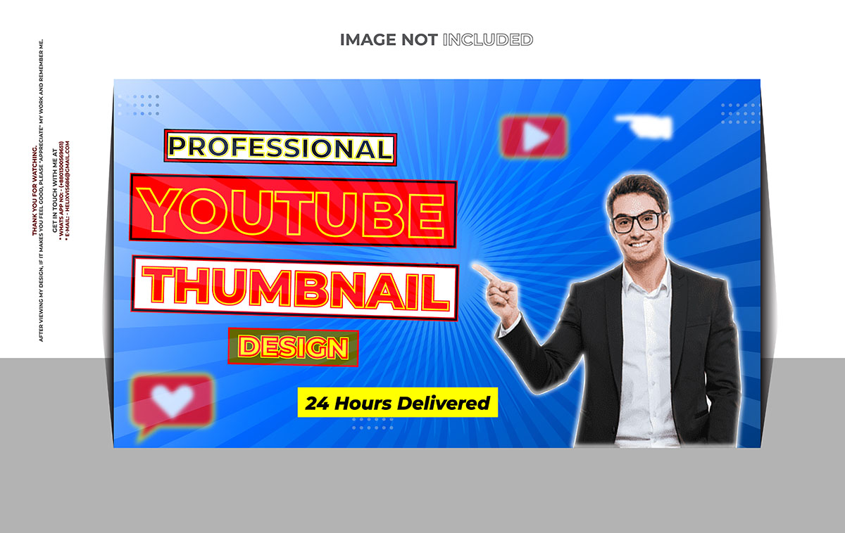 Ảnh thumb kênh  youtube mẫu T21 file EPS