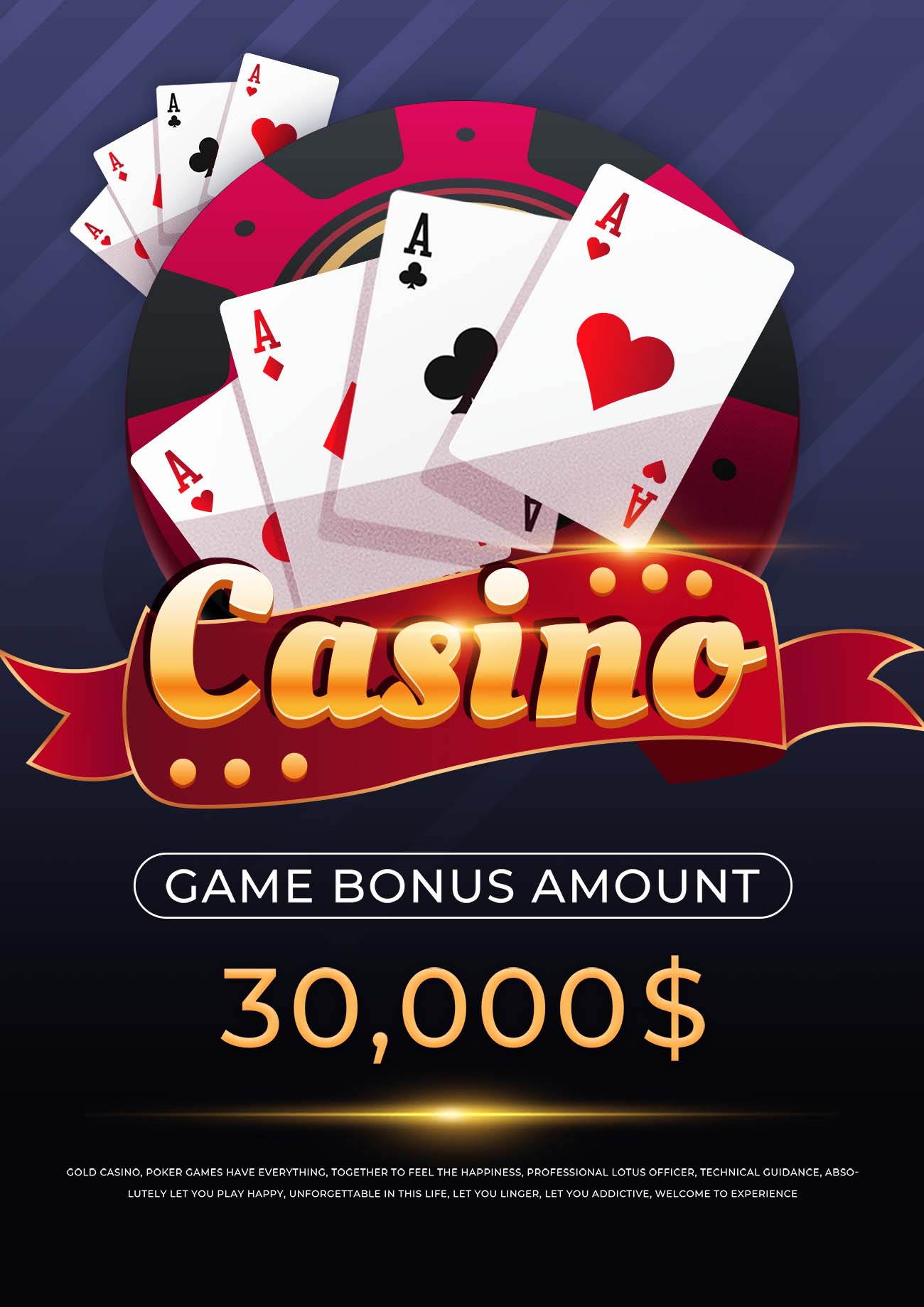 Poster trò chơi casino file PSD mẫu T56