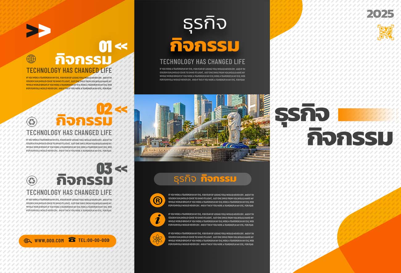 Mẫu tờ rơi gấp 3 kinh doanh bất động sản D01 file PSD