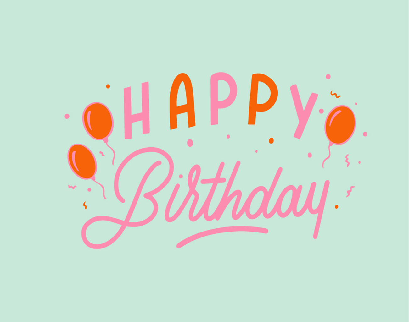 Bộ chữ typo happy birthday mềm mại cách điệu file EPS và AI mẫu K37