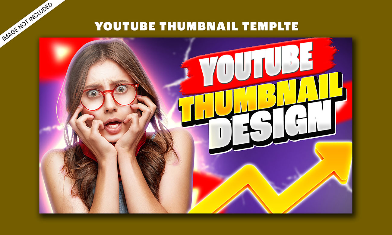 Ảnh thumb bìa youtube chủ đề giải trí file PSD mẫu Y30