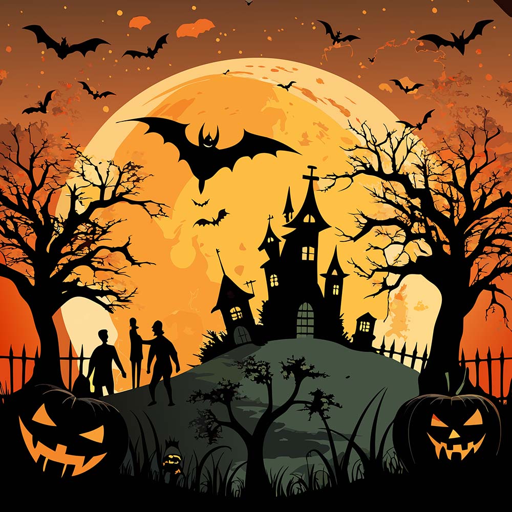 Background halloween kinh dị file EPS và AI mẫu MB147