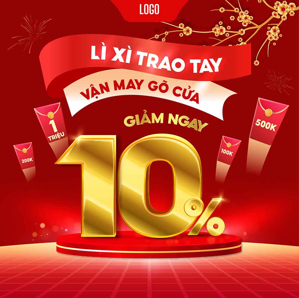 Banner hình ảnh ưu đãi 10% file vector mẫu số 257