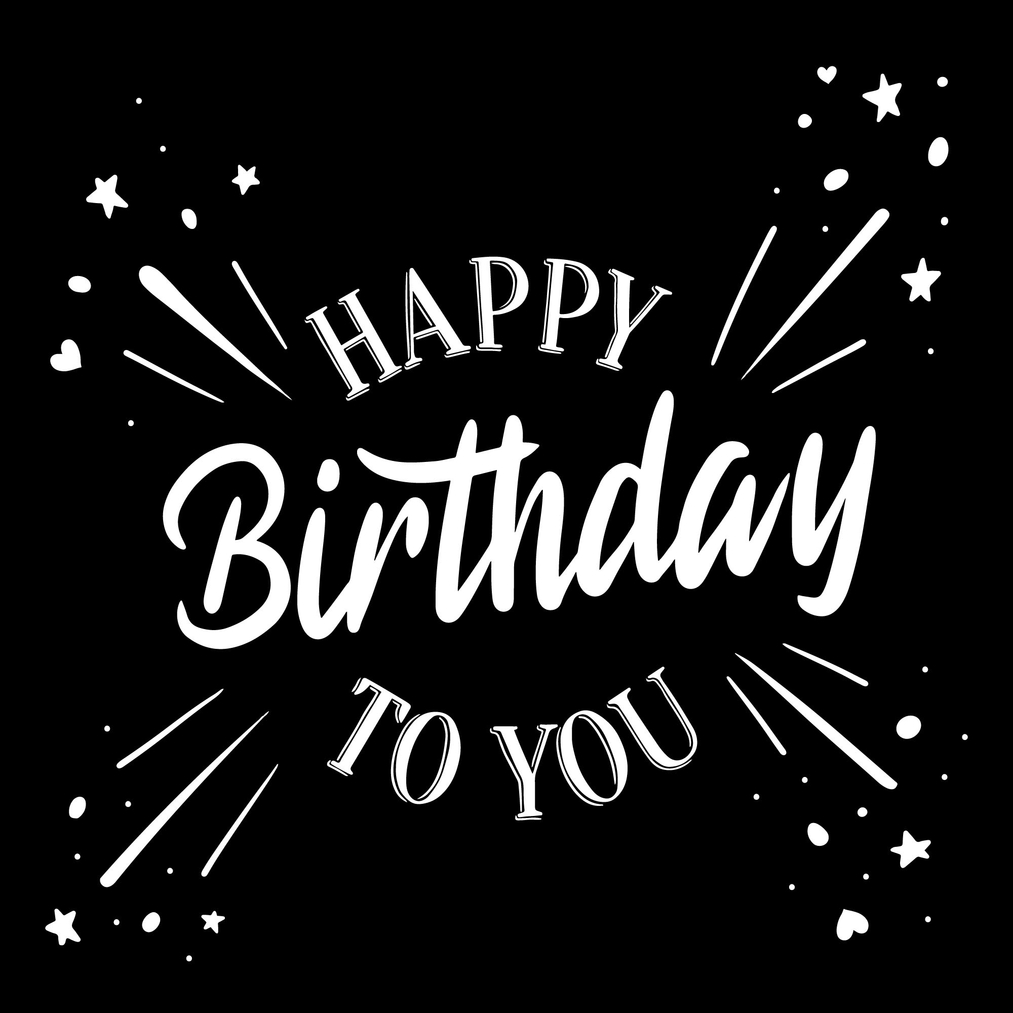 Bộ chữ typo happy birthday mềm mại cách điệu file EPS và AI mẫu K113