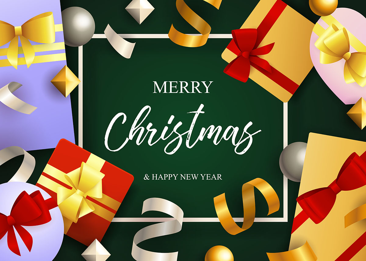 Banner hộp quà dịp noel file vector mẫu số 765