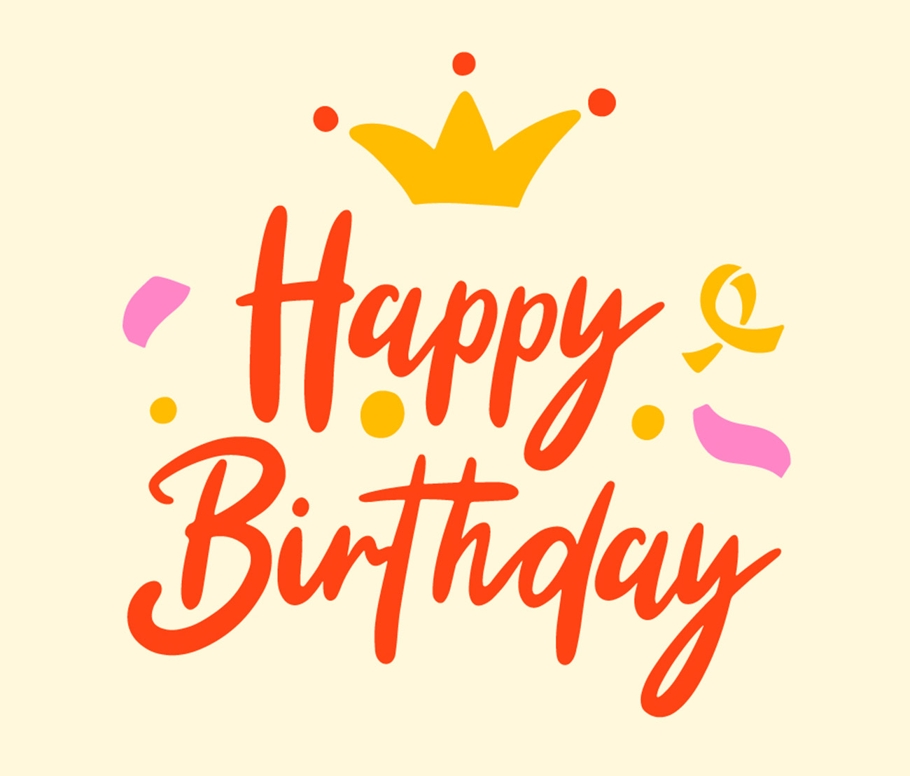 Bộ chữ typo happy birthday cách điệu mềm mại file EPS và AI mẫu K74