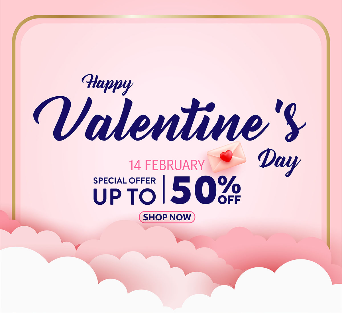 Banner ngày lễ valentine file vector mẫu BV32