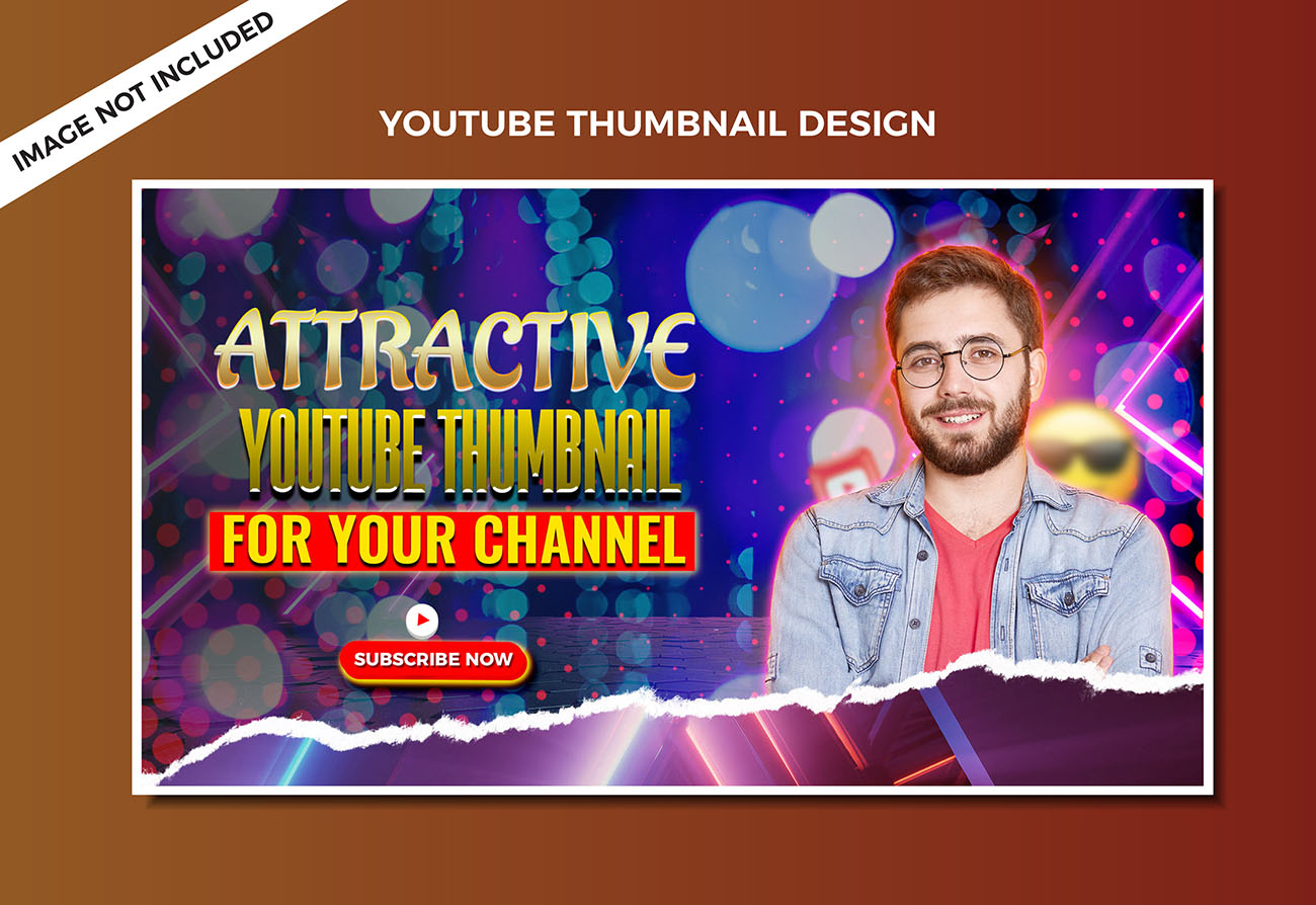 Ảnh thumb bìa youtube chủ đề ca nhạc file PSD mẫu Y75