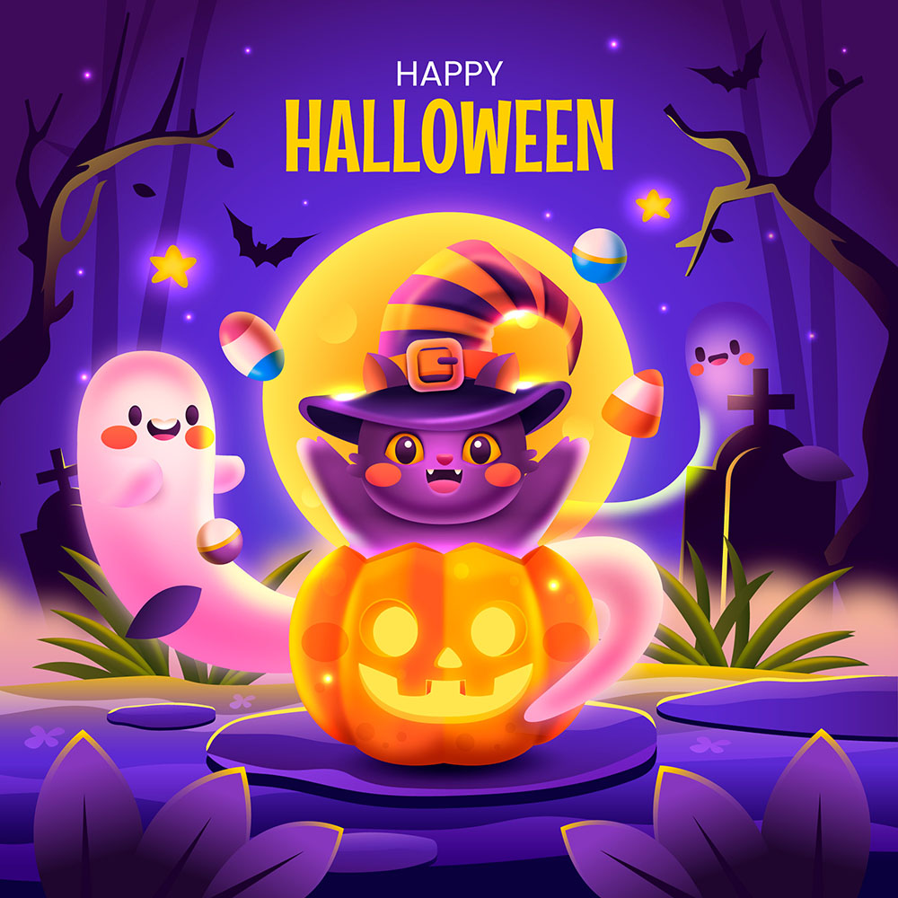 Poster lễ hội halloween file EPS và AI mẫu MB120