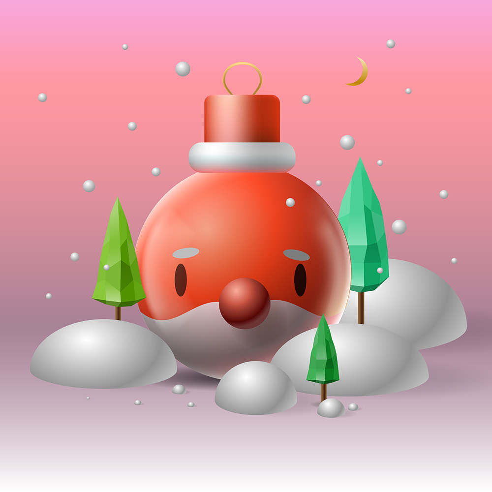 Background dịp noel file vector mẫu BN206