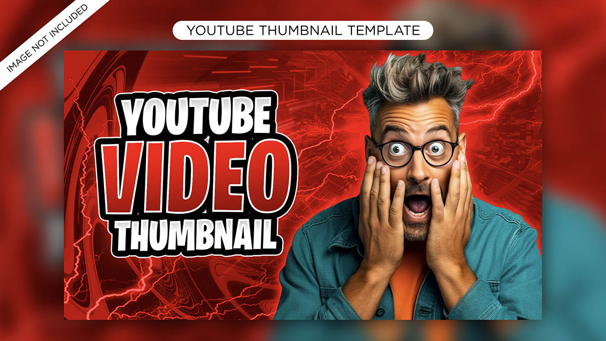 Ảnh thumbnail bìa kênh youtube file PSD - mẫu số 558