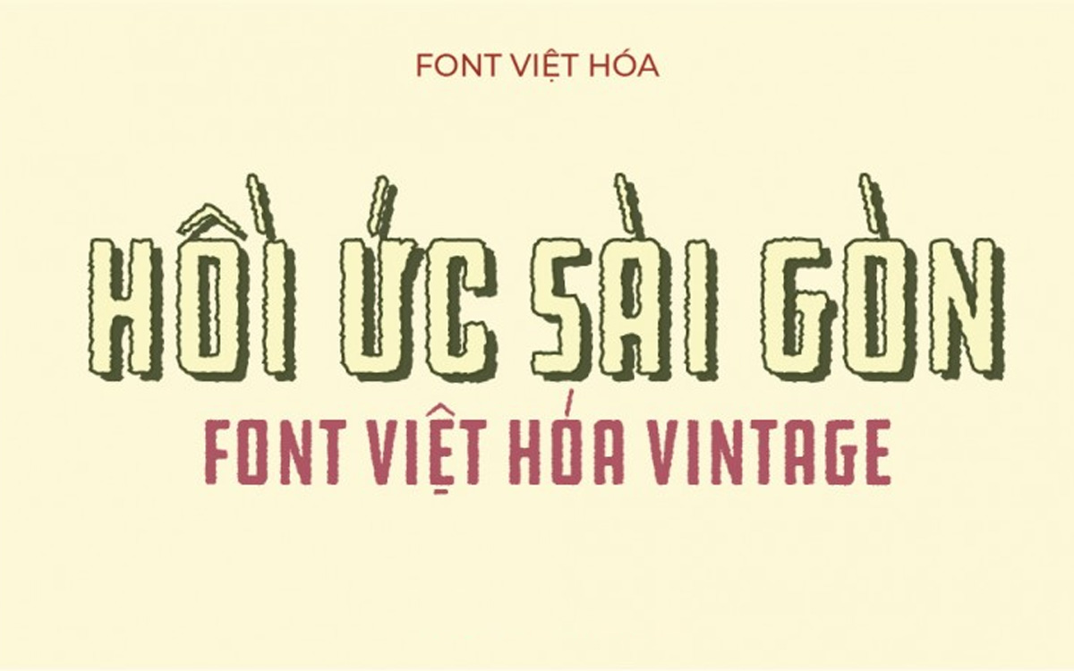 Font chữ hoài cổ, vintage iCiel BCLodestone Việt Hóa