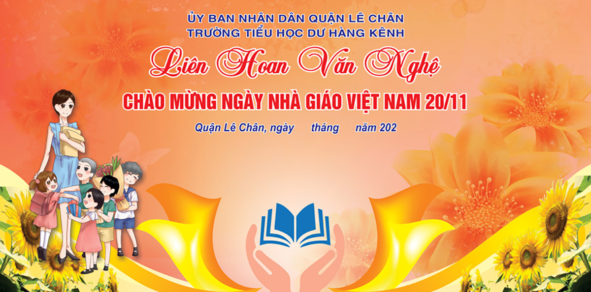 Phông nền liên hoan văn nghệ chào mừng ngày nhà giáo Việt Nam