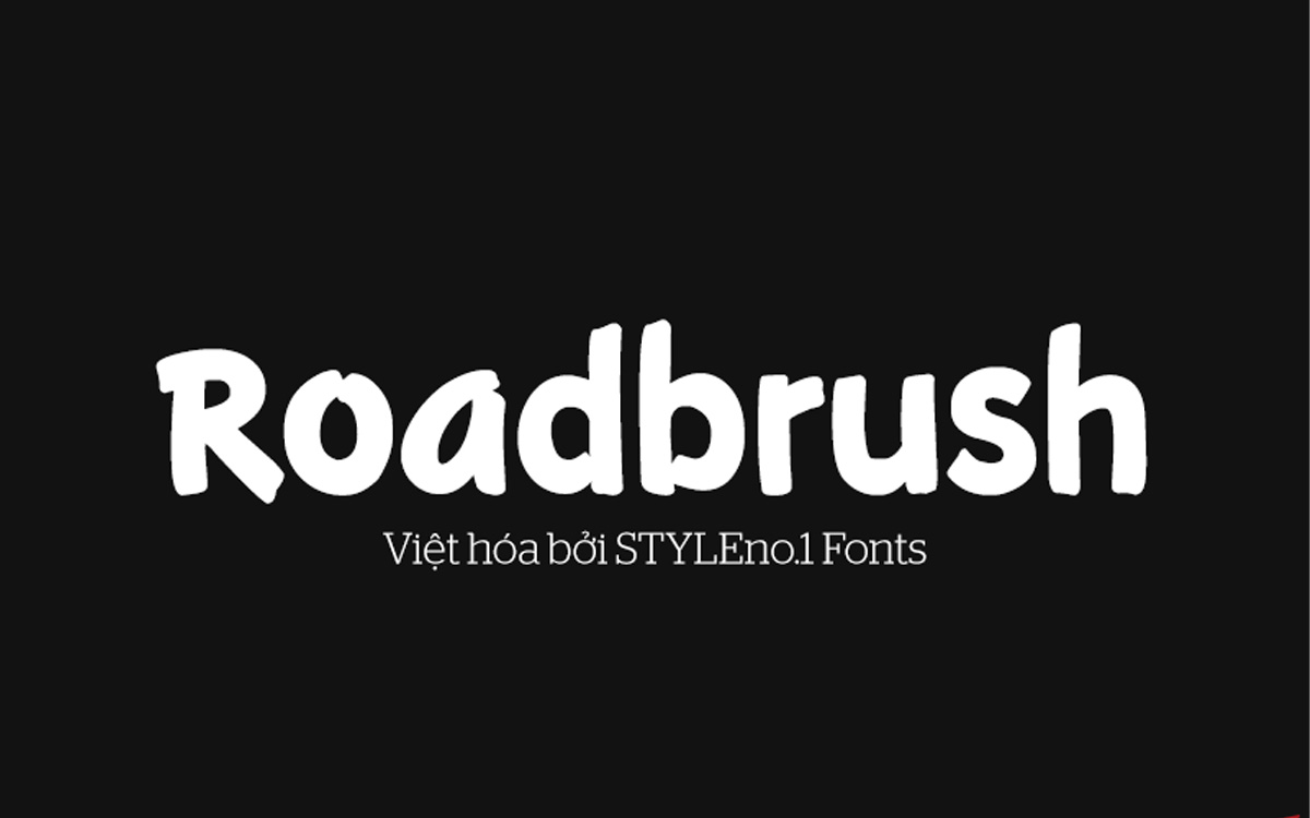 Font chữ cho lĩnh vực đồ ăn, trẻ em, hoạt hình vui vẻ và cute SVN-Roadbrush