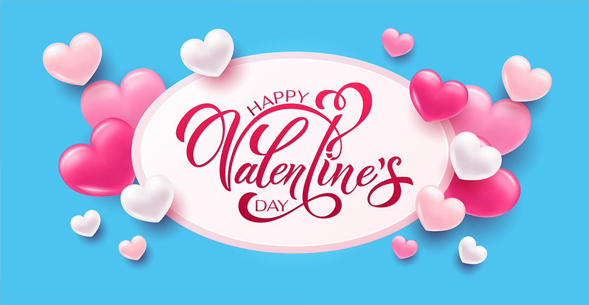 Banner ngày valentine file vector mẫu BV319