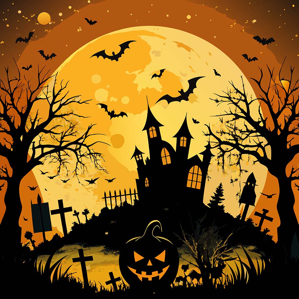 Background lễ halloween kinh dị file EPS và AI mẫu MB60