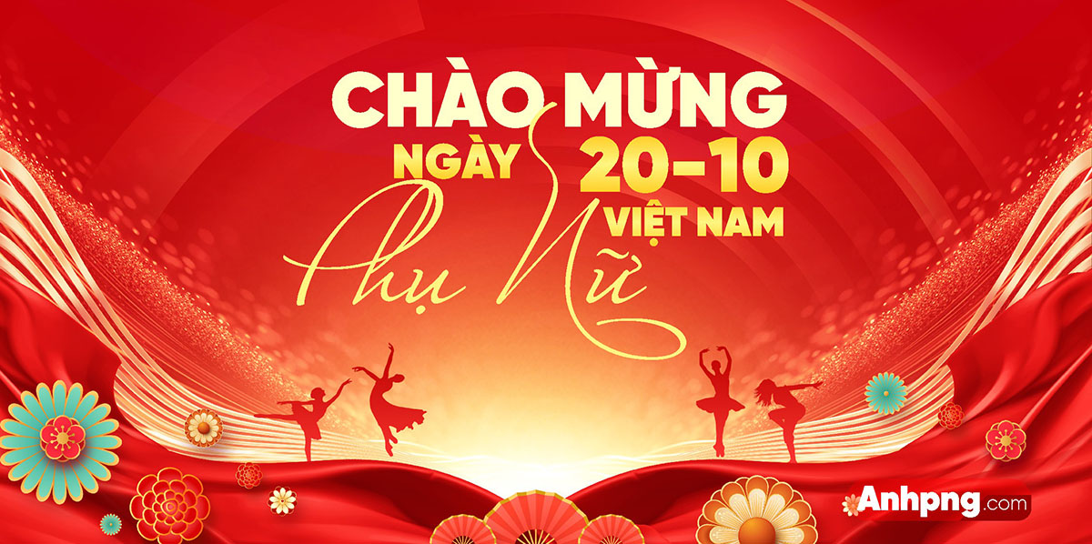 Banner chúc mừng ngày phụ nữ việt nam file CDR mẫu PN265