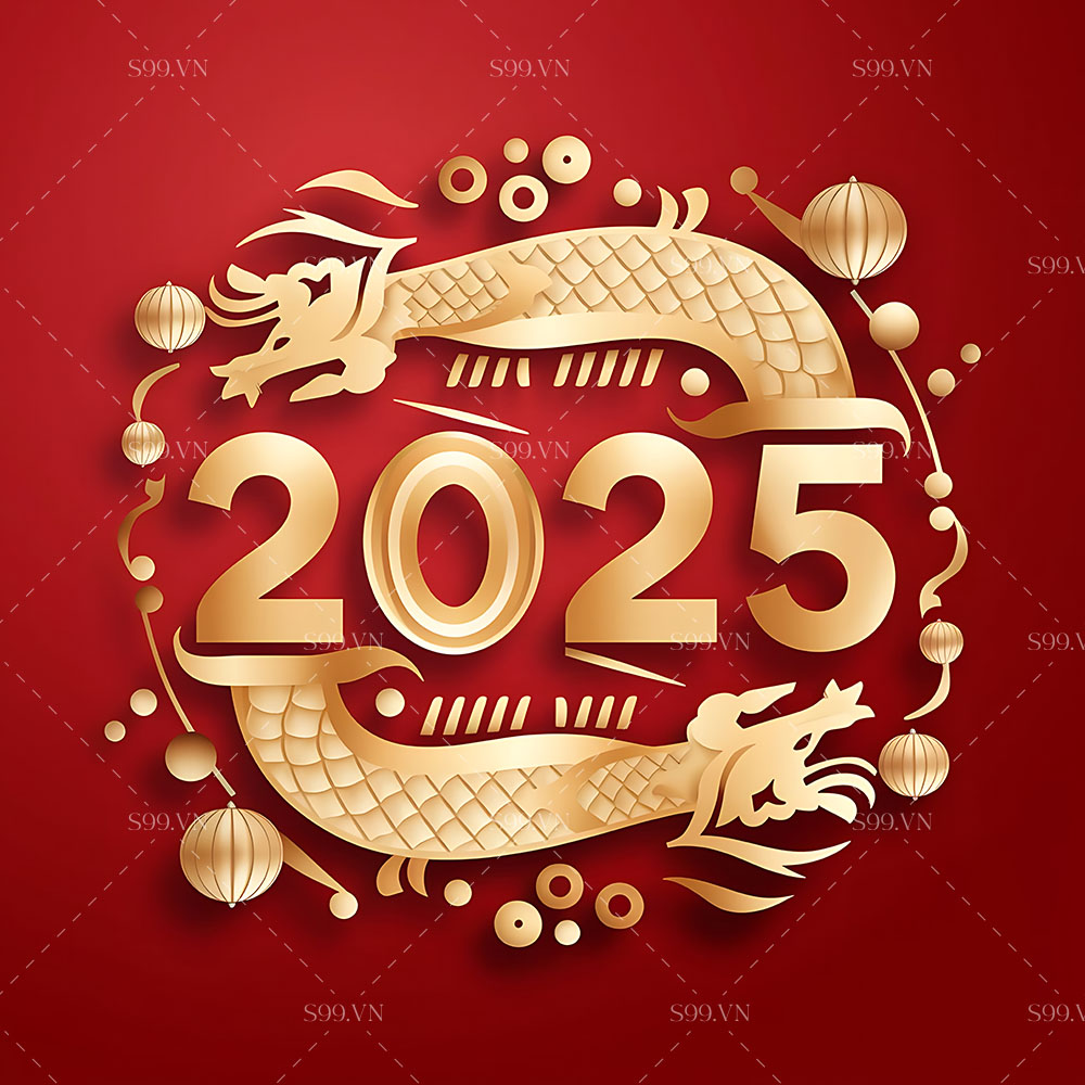 Background số năm mới 2025 file JPG mẫu 25R1062