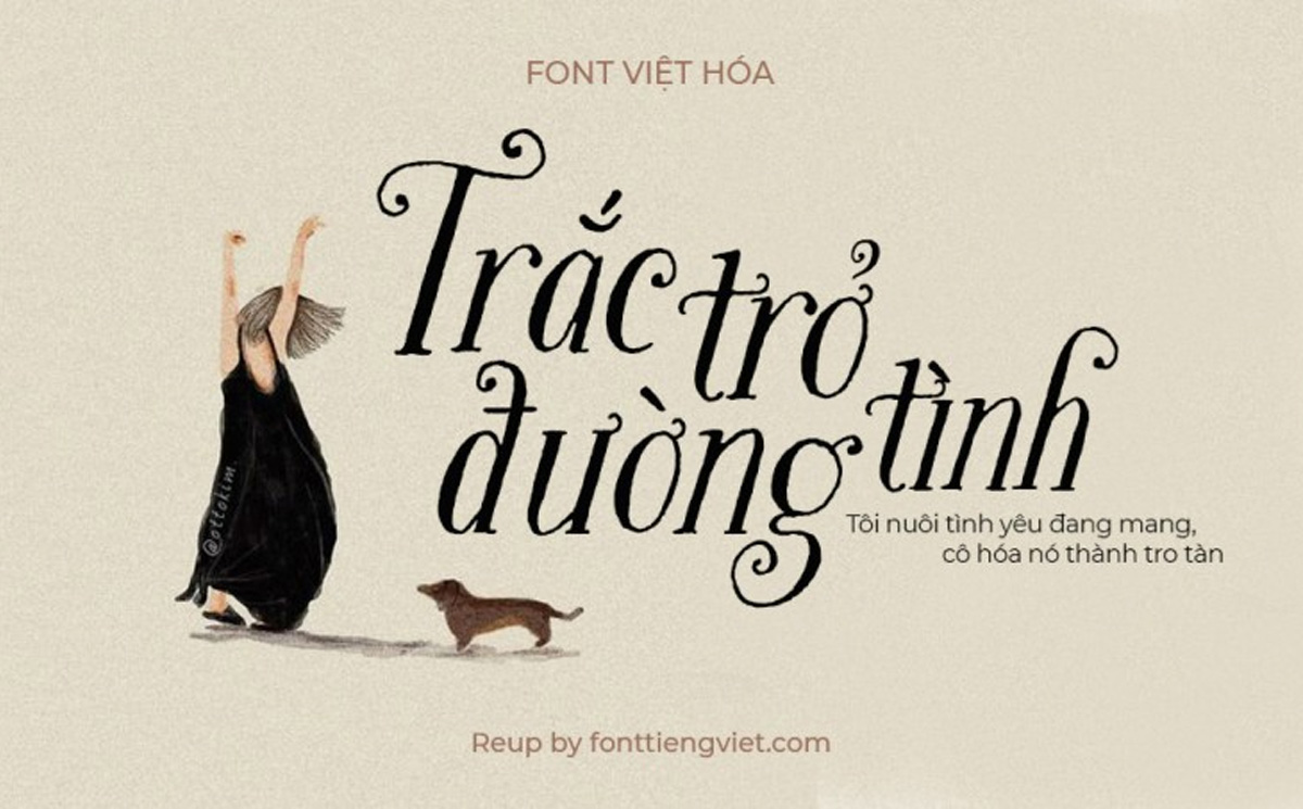 Font Chữ Hoạt Hình Dễ Thương FS Bookeye Sadie Roman Việt Hóa