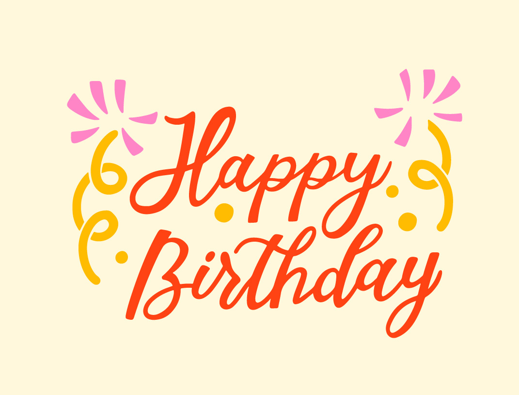 Bộ chữ typo happy birthday cách điệu mềm mại file EPS và AI mẫu K75