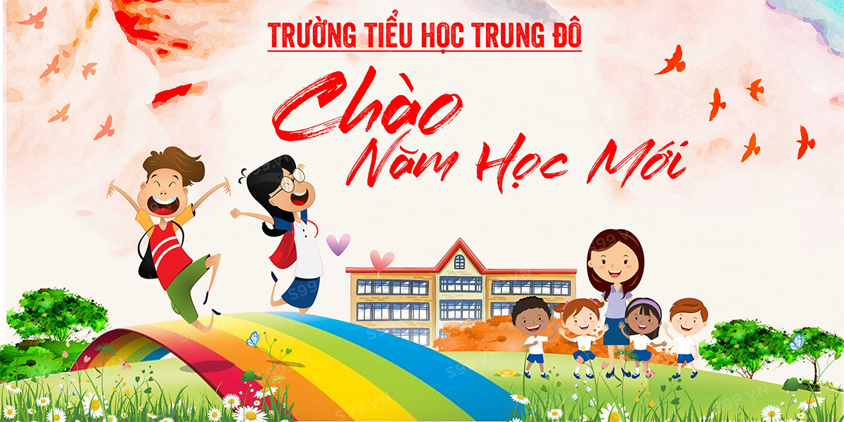 Phông nền khai giảng năm học mới File Corel