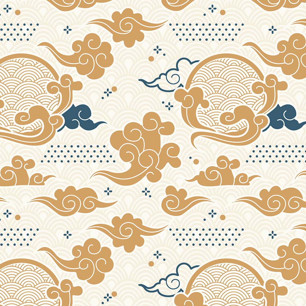 Pattern họa tiết vân mây ngày tết file vector mẫu 25R1274