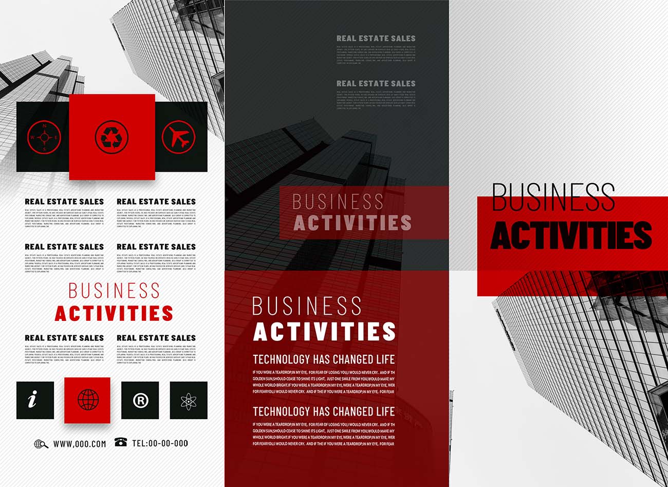 Brochure bất động sản file PSD mẫu D47