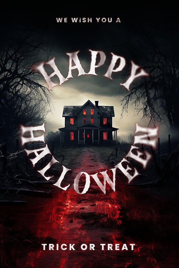 Poster lễ hội halloween file PSD mẫu MB180