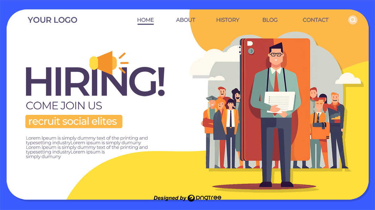 Ảnh website tuyển dụng nhân sự mẫu K67 file PSD