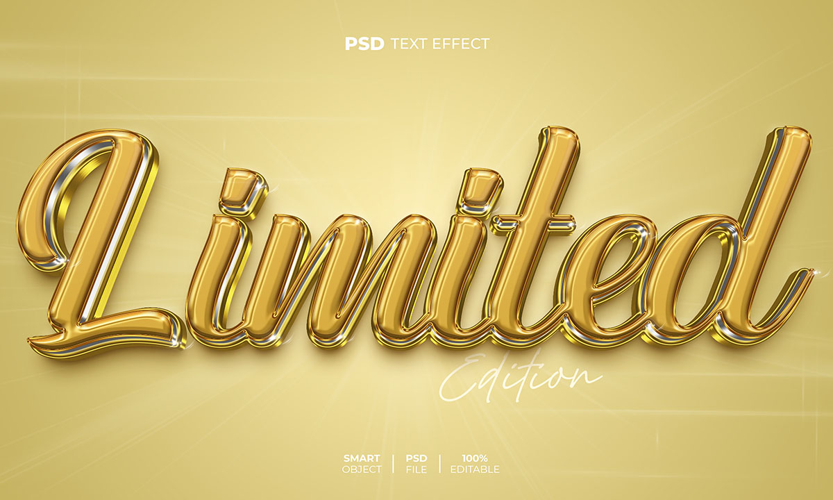 Hiệu ứng text gold file PSD mẫu HU66