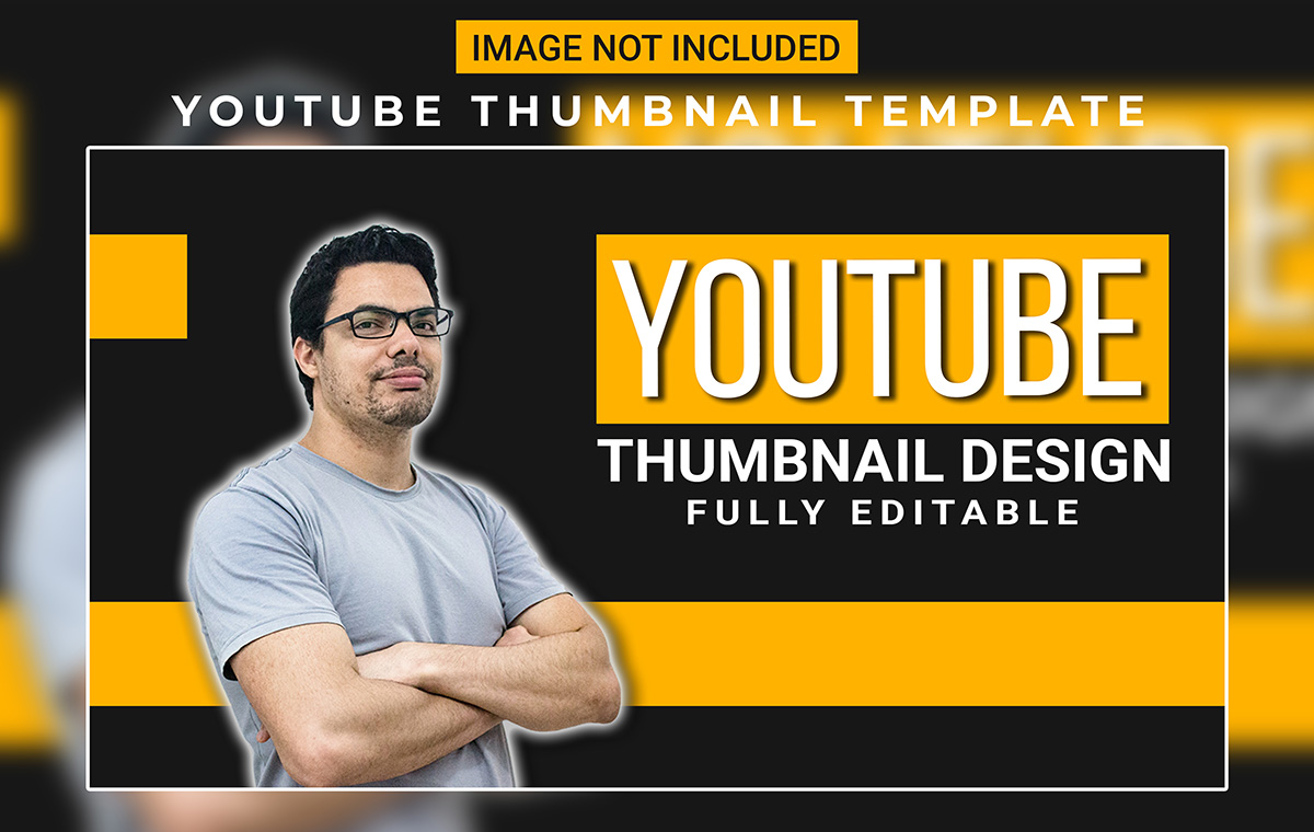 Ảnh thumb bìa kênh youtube file PSD mẫu G43