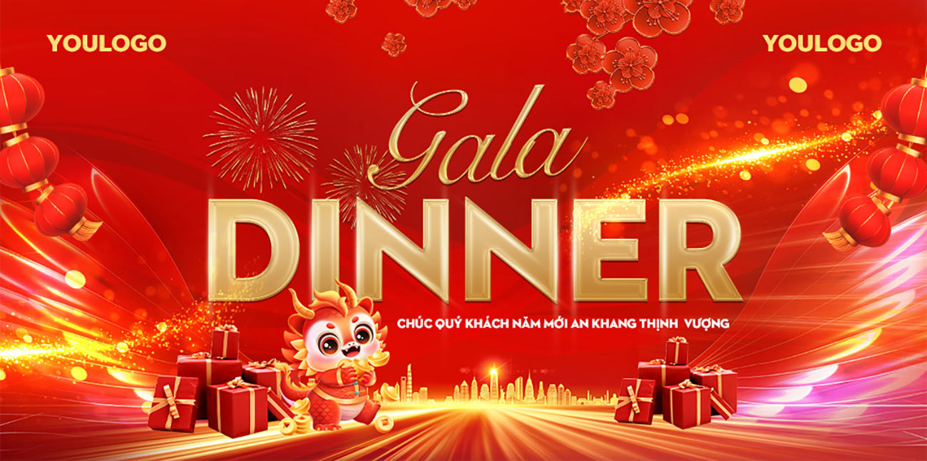 Banner gala dinner file PSD