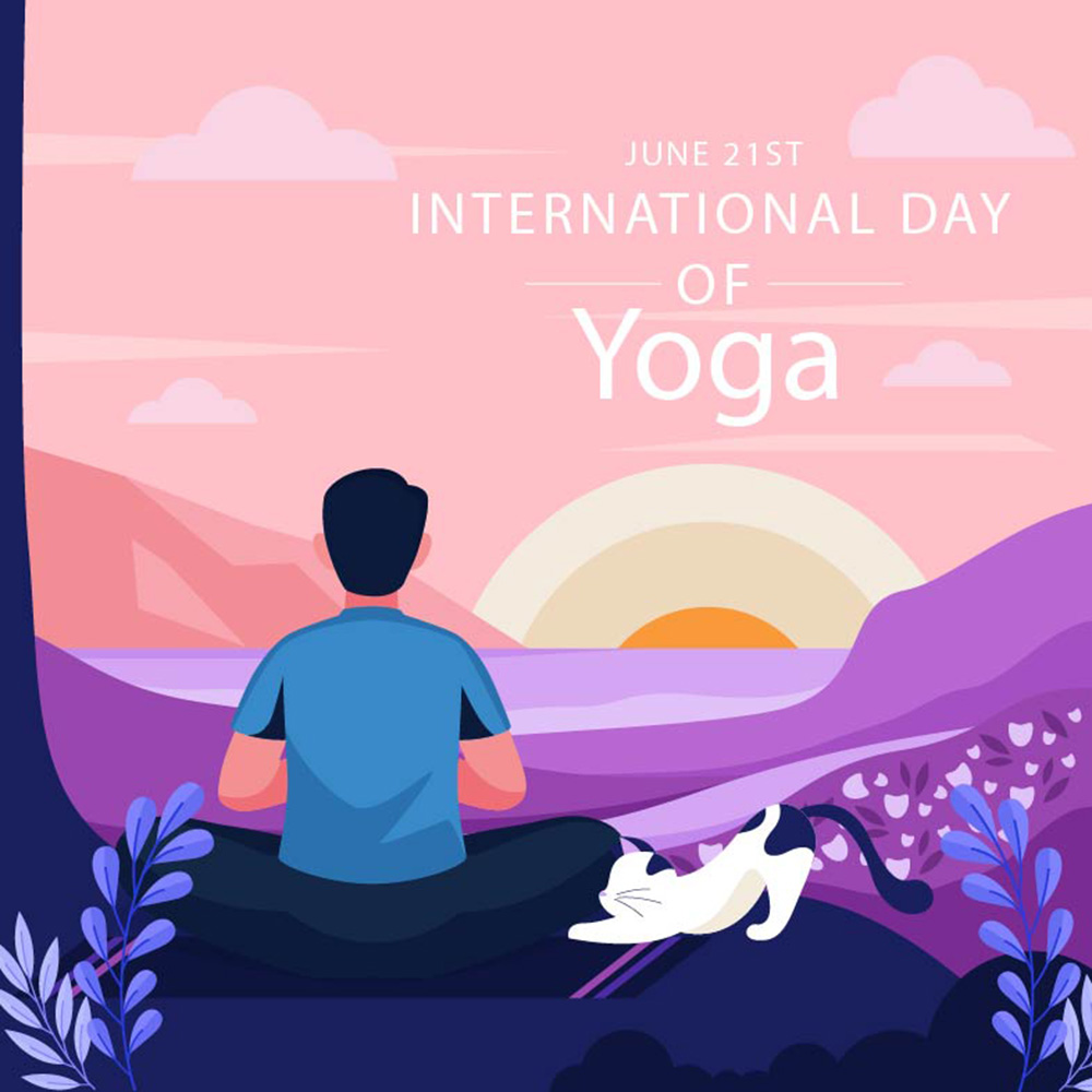 Poster bài tập yoga trên núi file EPS và AI mẫu J121