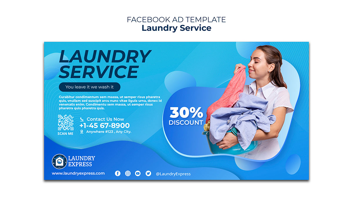 Banner quảng cáo nước giặt quần áo file PSD mẫu NG399