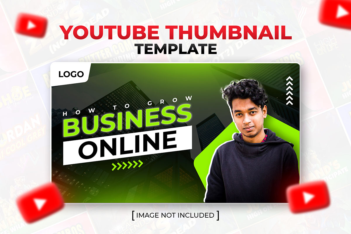 Ảnh thumb bìa kênh youtube chủ đề giải trí file PSD mẫu G29