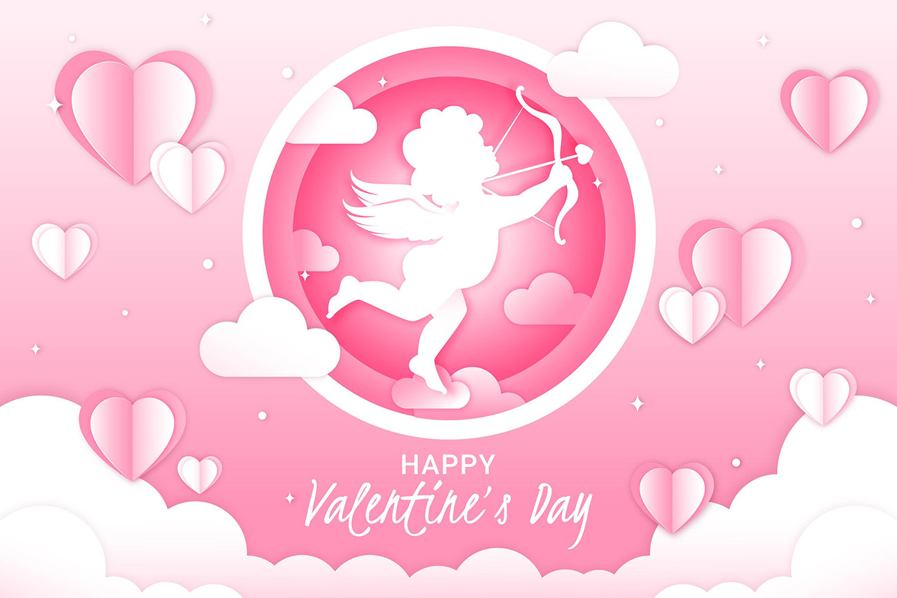 Banner ngày valentine file EPS và AI mẫu V66