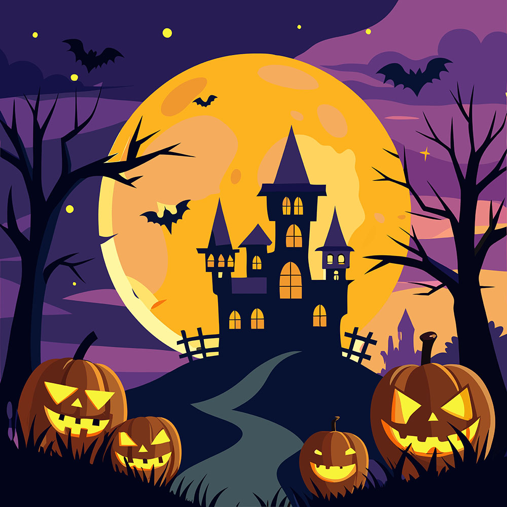 Background lễ halloween kinh dị file EPS và AI mẫu MB21