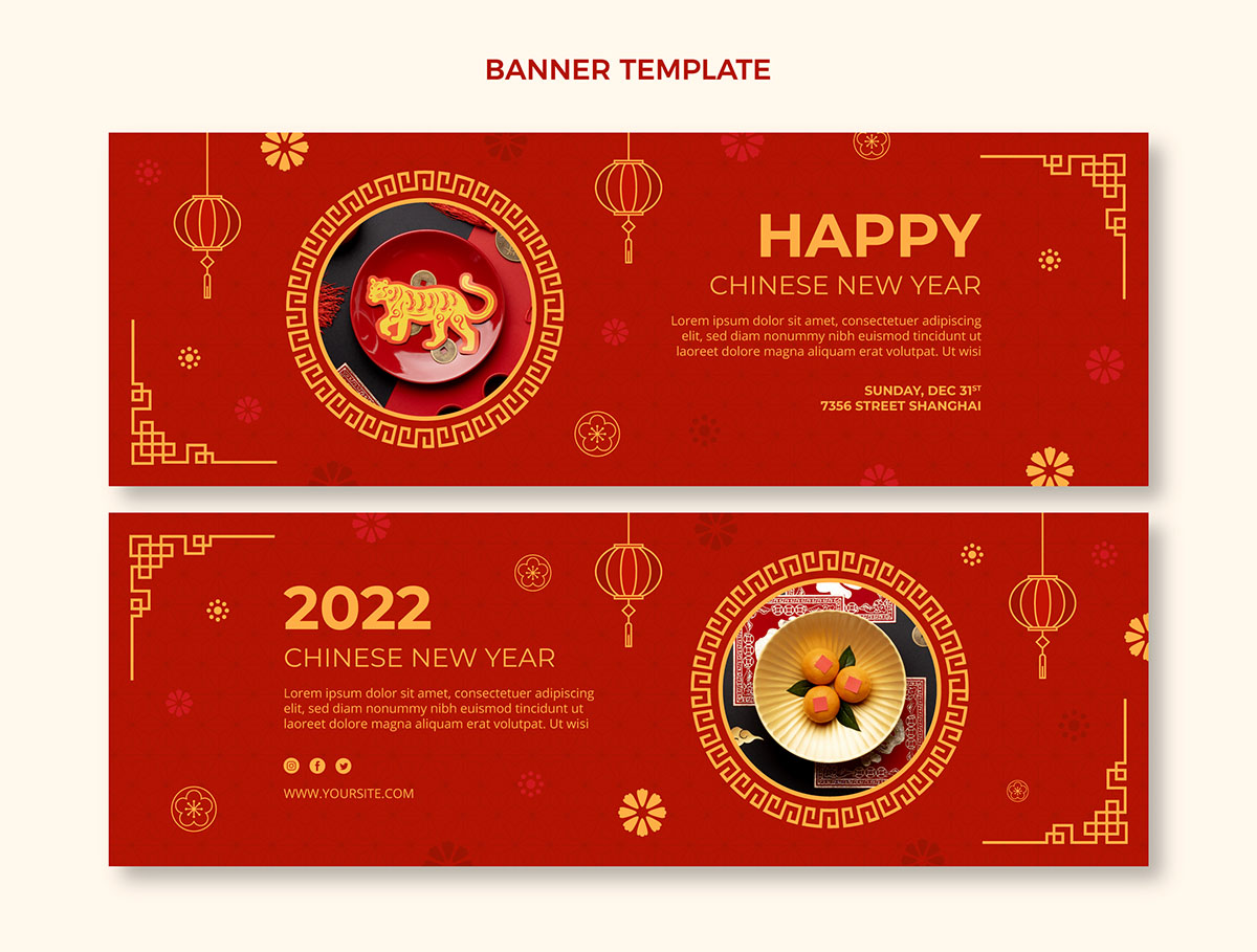 Banner mừng tết nguyên đán file vector mẫu 25R1167