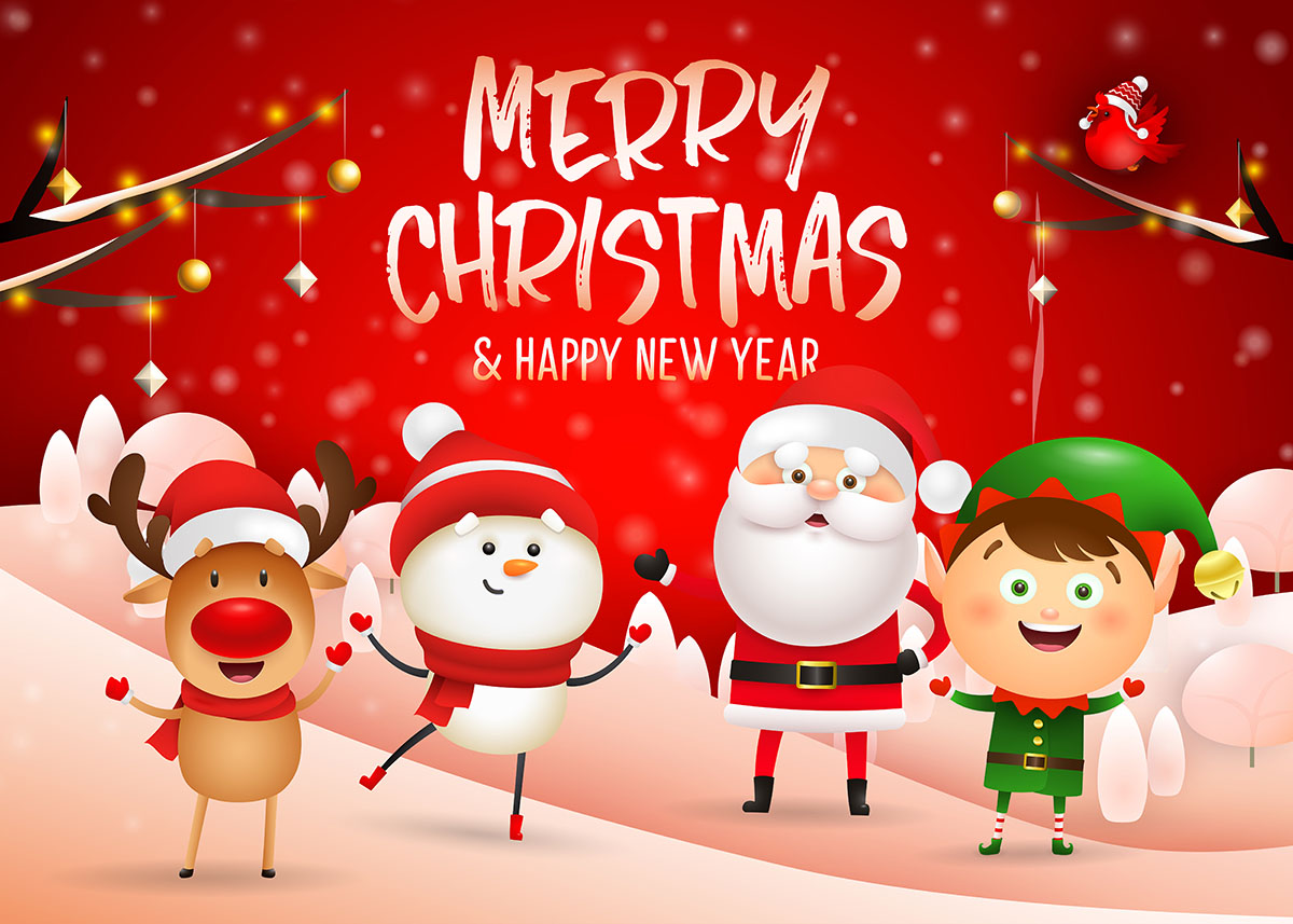 Banner ông già noel dịp lễ giáng sinh file vector mẫu BN161