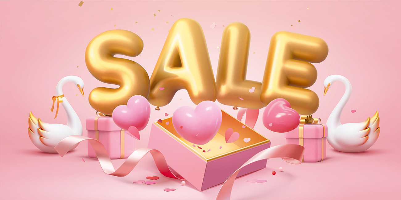 Banner ngày valentine file EPS và AI mẫu V39