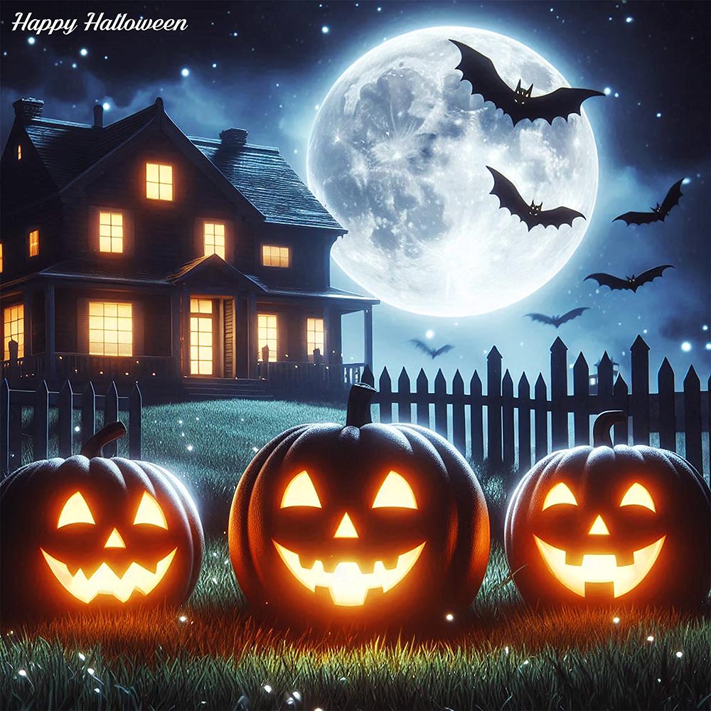 Background bí ngô ma quái halloween file PSD - mẫu số 237