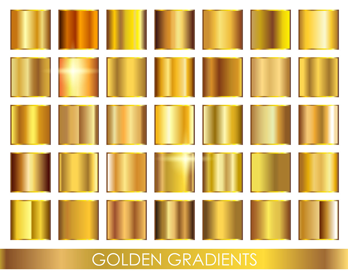 Mã màu gradient color gold file EPS - mẫu số 82